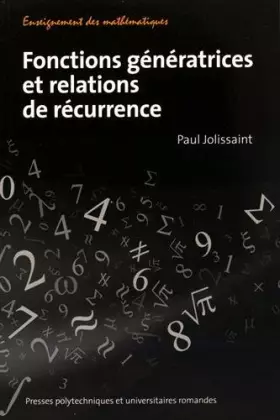 Couverture du produit · Fonctions génératrices et relations de récurrence