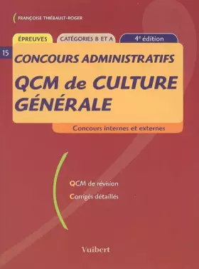Couverture du produit · QCM de culture générale: Catégories B et A