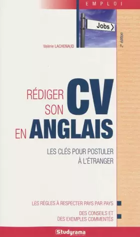 Couverture du produit · Rédiger son cv en anglais