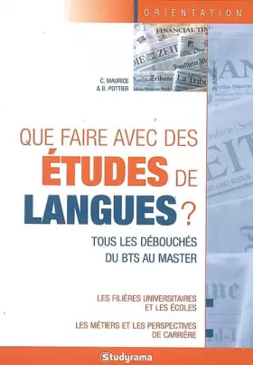 Couverture du produit · Que faire avec des études de langues ? Tous les debouches du Bts au Master