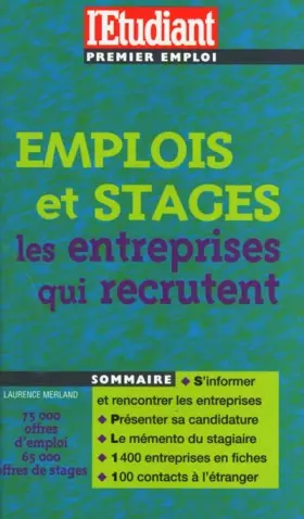 Couverture du produit · Les 1000 entreprises qui recrutent - Premier emploi, stages