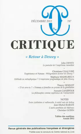Couverture du produit · Revue critique 787