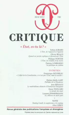 Couverture du produit · Revue critique 780