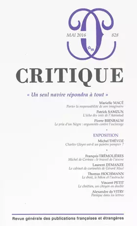 Couverture du produit · Critique 828