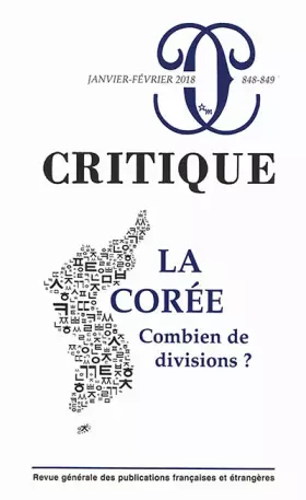Couverture du produit · Critique 848-849 La Corée combien de divisions ?