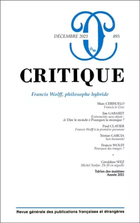 Couverture du produit · Critique 895: Décembre 2021
