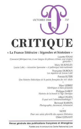 Couverture du produit · Revue critique 737