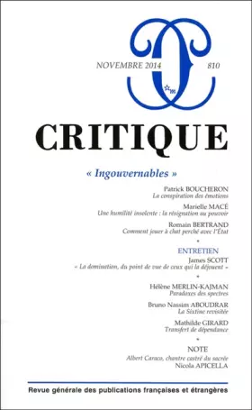 Couverture du produit · Revue critique 810