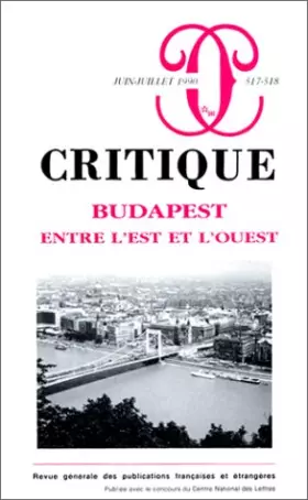 Couverture du produit · Budapest entre l'Est et l'Ouest