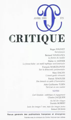 Couverture du produit · Revue Critique, numéro 575