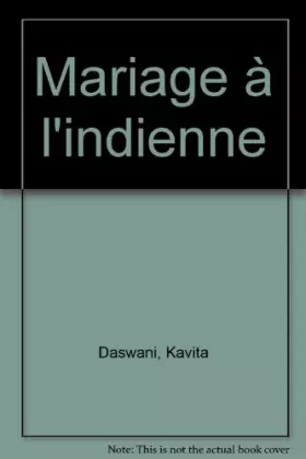 Couverture du produit · Mariage à l'indienne