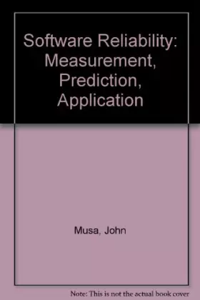 Couverture du produit · Software Reliability: Measurement, Prediction, Application