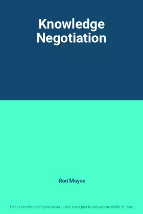 Couverture du produit · Knowledge Negotiation