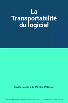 Couverture du produit · La Transportabilité du logiciel