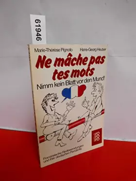 Couverture du produit · Ne mache pas tes mots.
