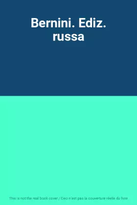 Couverture du produit · Bernini. Ediz. russa