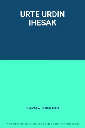 Couverture du produit · URTE URDIN IHESAK