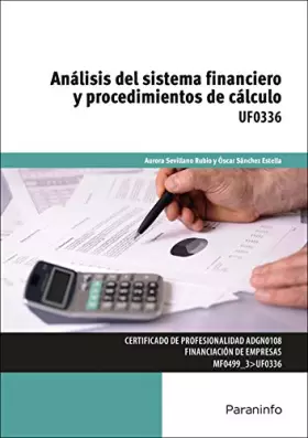 Couverture du produit · Análisis del sistema financiero y procedimientos de cálculo (Administración y Gestión)