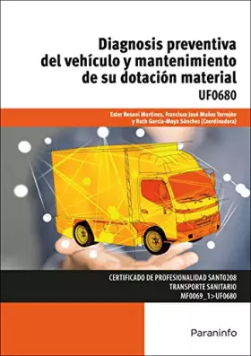 Couverture du produit · Diagnosis preventiva del vehículo y mantenimiento de su dotación material (Sanidad)
