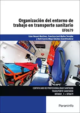 Couverture du produit · Organización del entorno de trabajo en transporte sanitario (Sanidad)
