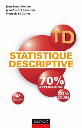 Couverture du produit · TD de statistique descriptive - 4e édition