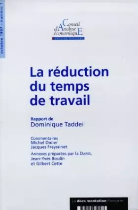 Couverture du produit · La réduction du temps de travail