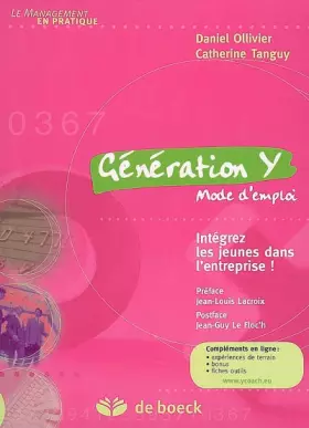Couverture du produit · Génération Y mode d'emploi : Intégrez les jeunes dans l'entreprise !