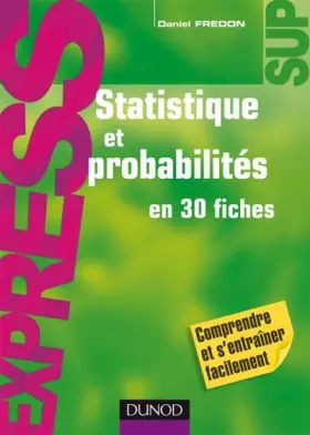 Couverture du produit · Statistique et probabilités en 30 fiches