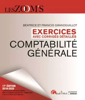 Couverture du produit · Exercices avec corrigés détaillés - Comptabilité générale (2019-2020)