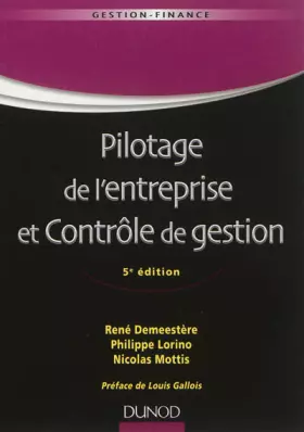 Couverture du produit · Pilotage de l'entreprise et contrôle de gestion - 5ème édition