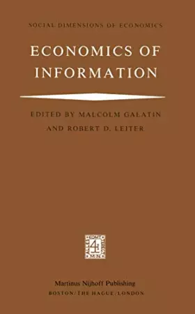 Couverture du produit · Economics of Information (Social Dimensions of Economics, 3)