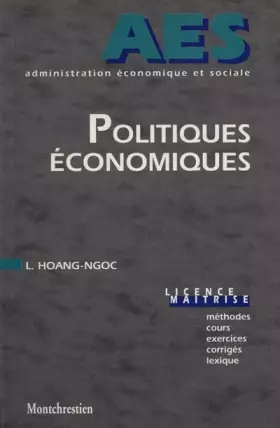 Couverture du produit · Politiques économiques