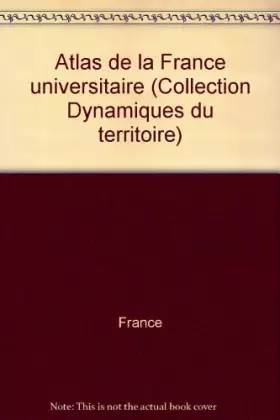 Couverture du produit · Atlas de la France universitaire