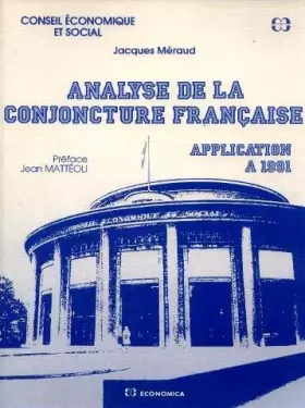 Couverture du produit · Analyse de la conjoncture française