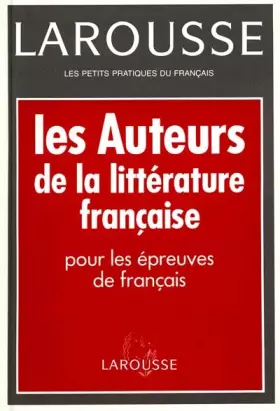 Couverture du produit · Les auteurs de la littérature française