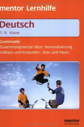 Couverture du produit · Mentor Lernhilfe Deutsch. Grammatik. 7./8. Klasse.