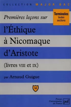 Couverture du produit · Premières leçons sur l'Éthique à Nicomaque d'Aristote