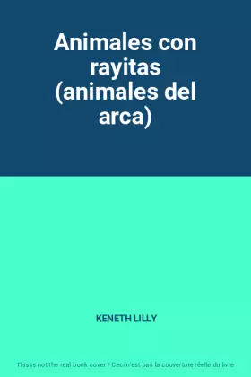 Couverture du produit · Animales con rayitas (animales del arca)