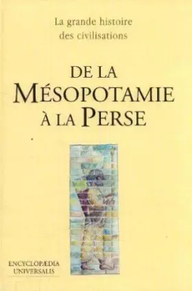 Couverture du produit · De la mésopotamie à la Perse