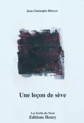 Couverture du produit · Une leçon de sève