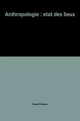 Couverture du produit · Anthropologie : etat des lieux