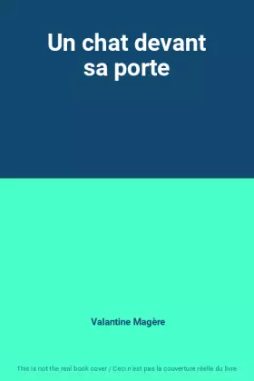 Couverture du produit · Un chat devant sa porte