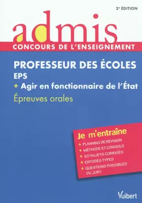 Couverture du produit · CRPE - EPS et agir en fonctionnaire - Oral - Admis - je m'entraine