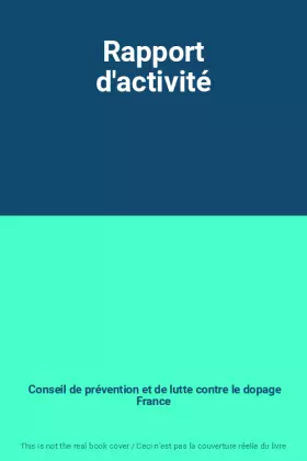 Couverture du produit · Rapport d'activité