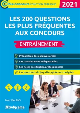 Couverture du produit · Les 200 questions les plus fréquentes aux concours: Entrainement
