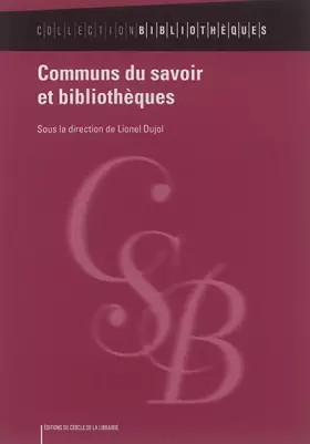 Couverture du produit · Communs du savoir et bibliothèques