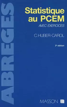 Couverture du produit · Statistique au PCEM : avec exercices, 2e édition