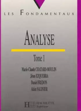 Couverture du produit · Analyse, tome 1