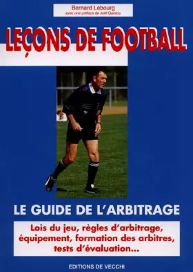 Couverture du produit · leçons de football