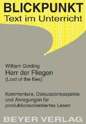 Couverture du produit · Herr der Fliegen ( Lord of the Flies). Kommentar.